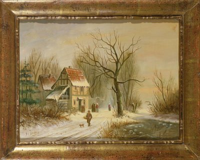 Escena de Invierno de Jan Jacob Spohler